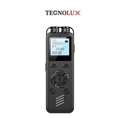 Technolux, Mini Digital Voice Recorder 16Gb, Professional Recording Chip Dual Microphone