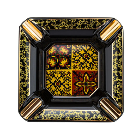 Lubinski Cigar Ashtrays Ceramic - [BLACK], LUB-YJA20032BK