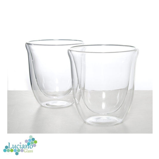 Luciano, 220ml Borosilicate / Double Wall / Isotherm Cawa Shape / Glass Cups Set