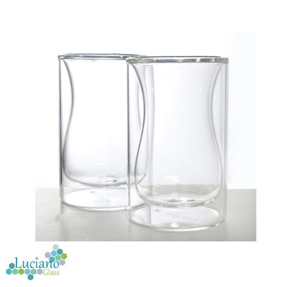 Luciano, 120ml Borosilicate / Isotherm / Double Wall Tea Glass 2PC Cup Set in Gift Box