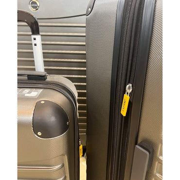 Lucas, Luggage Sets 3 Piece Hardside Expandable Lightweight Premium Polycarbonate Simple Beautiful Travel Suitcase With Wheels X1 Tsa Approved Lock For Women Men, Dark Grey