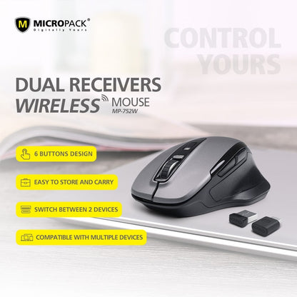 Micropack M-752W Speedy Pro Wireless Office Mouse (Blue)
