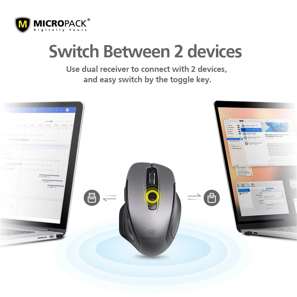Micropack M-752W Speedy Pro Wireless Office Mouse (Blue)