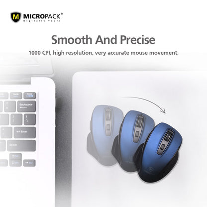 Micropack M-752W Speedy Pro Wireless Office Mouse (Blue)