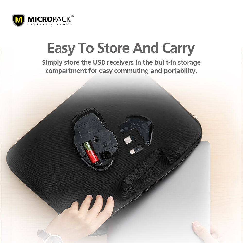 Micropack M-752W Speedy Pro Wireless Office Mouse (Blue)