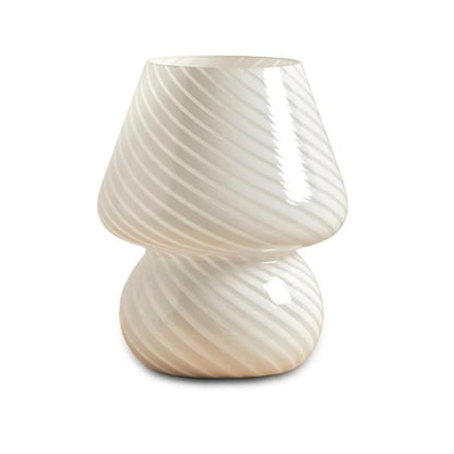 Striped Glass Accent Lamp 18 cm, Elegant Plug-In Lighting, SK1951424