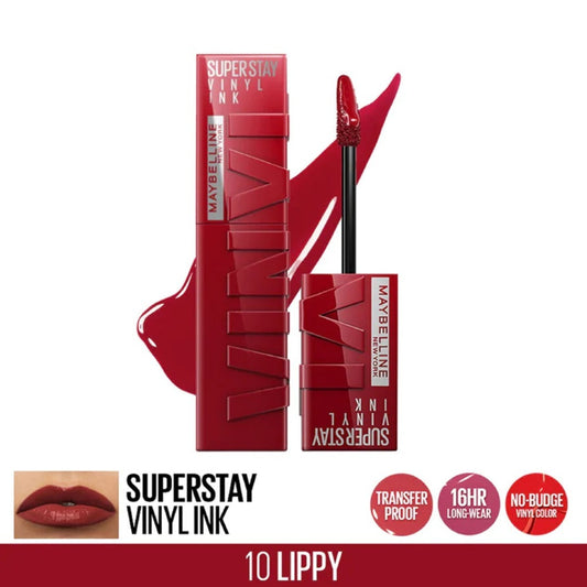 Maybelline New York, Superstay Vinyl Ink Liquid Lipstick 10 Lippy (11.26*30)
