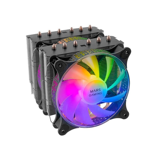 Mars, Gaming Mcpu-Xt Cpu Cooler, Dual Tower, 2X 12Cm Pwm Argb Fan, 6X Heatpipe, 300W, Available in Different Colors