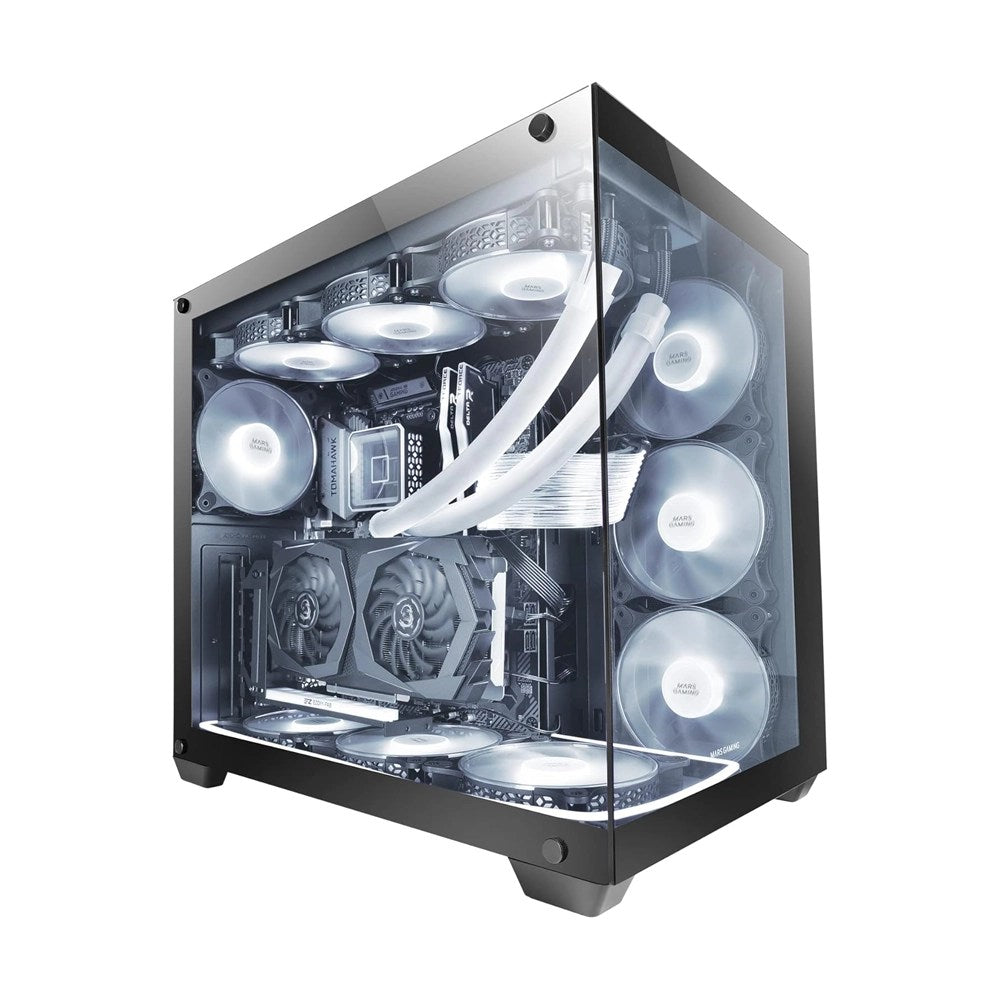 Mars, Gaming Mcv4 Xxl Premium Custom E-Atx Case, Frameless 90 Glass, Available in Different Colors