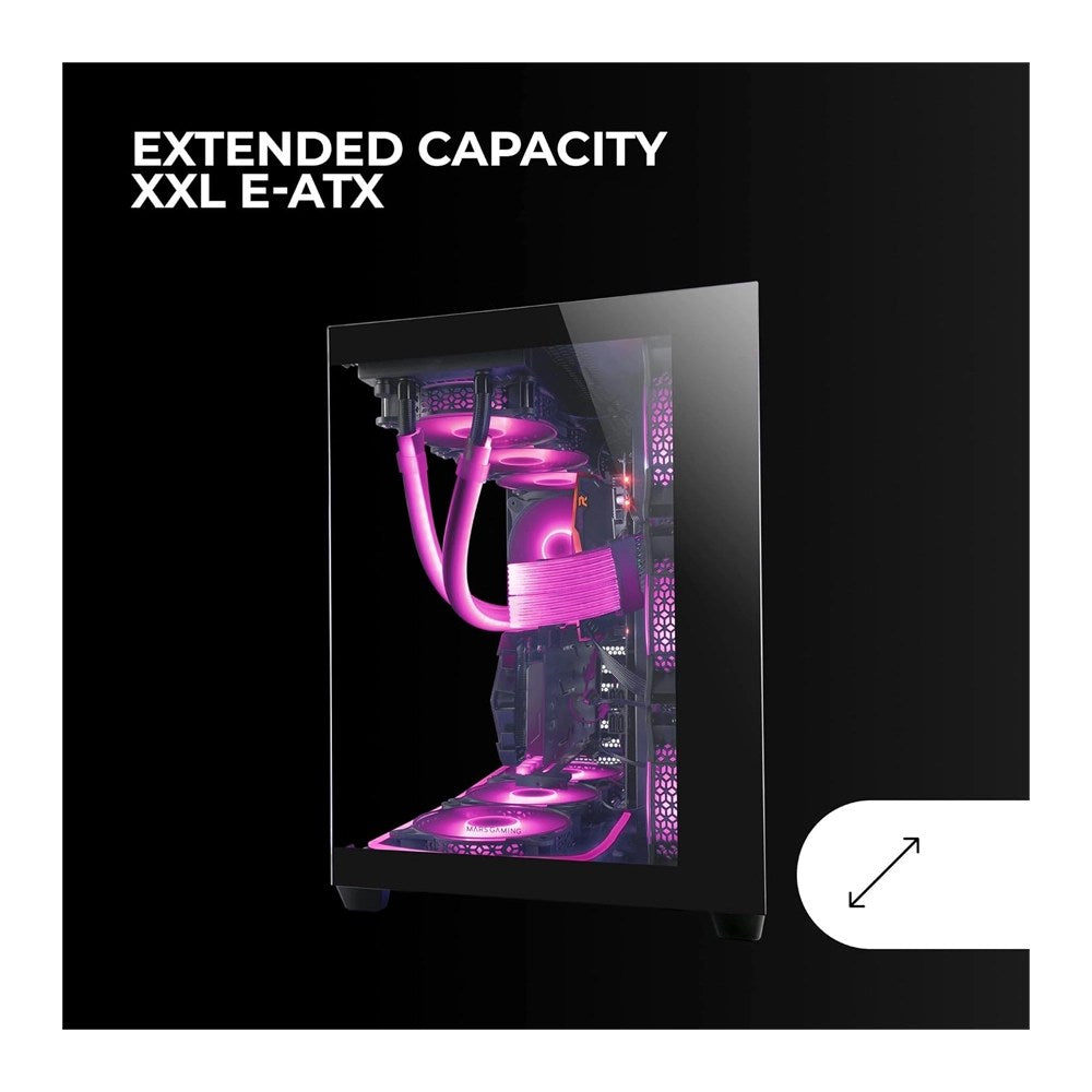 Mars, Gaming Mcv4 Xxl Premium Custom E-Atx Case, Frameless 90 Glass, Available in Different Colors