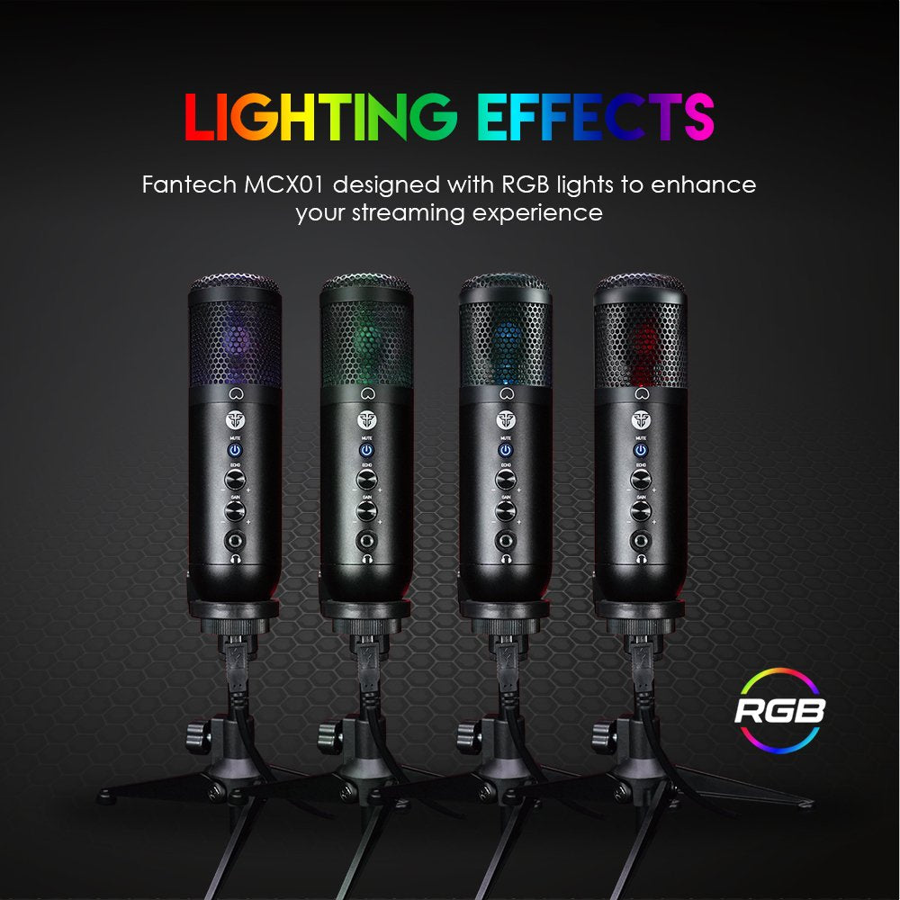 Fantech, Leviosa Mcx01 Professional Rgb Condenser - Usb Microphone