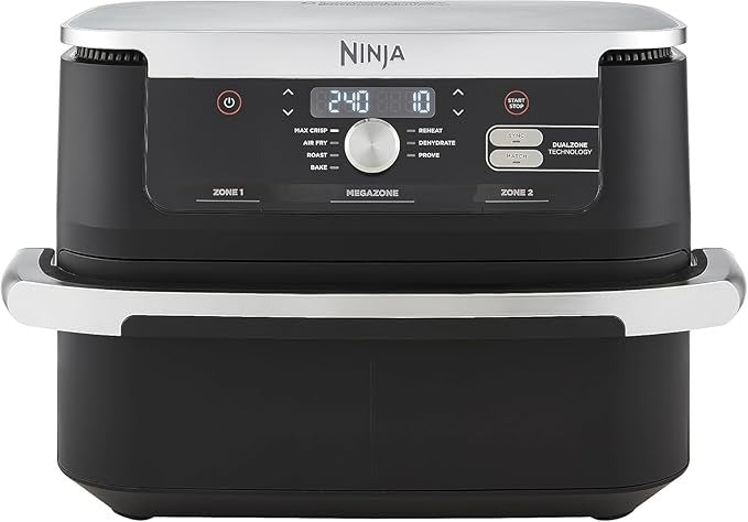 Ninja, Foodi AF500ME FlexDrawer Air Fryer, Dual Zone with Removable Divider, Large 10.4L Drawer, 7-in-1, Air-Fryer