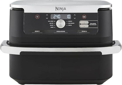 Ninja, Foodi AF500ME FlexDrawer Air Fryer, Dual Zone with Removable Divider, Large 10.4L Drawer, 7-in-1, Air-Fryer