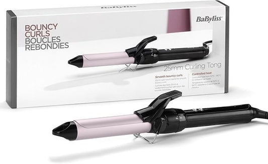 Babyliss, Curling Tong 25Mm, Wide Silky Curls, 10 Temperature Levels 110-180?C