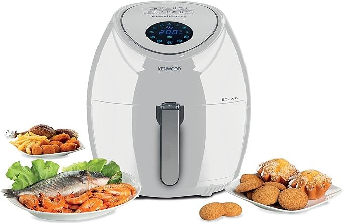 Kenwood, Digital Air Fryer XXL 5.5L 2.4KG 1800W with Rapid Hot Air Circulation