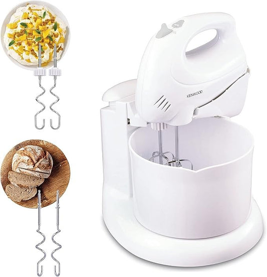 Kenwood, Stand Mixer Hand Mixer (Electric Whisk) 250W With 2.7L Rotary Bowl, 6 Speeds + Turbo Button