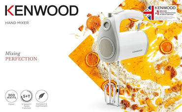 Kenwood, Hand Mixer Electric Whisk, 300W,5 Speeds + Turbo Button