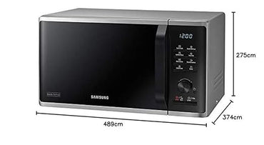 Samsung, Countertop Solo Microwave, 23L, 800W Silver, Ms23K3515As/En