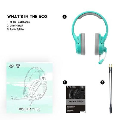 Fantech, Mh86 Valor Gaming Headset (Mint)
