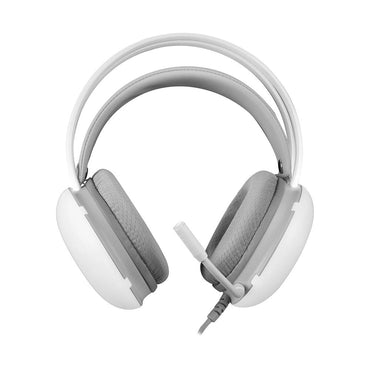 Mars, Gaming Mh-Glow Full Chroma 360 Headphones+Mic, Ultra-Light, Pc/Ps4/Ps5/Xbox, White