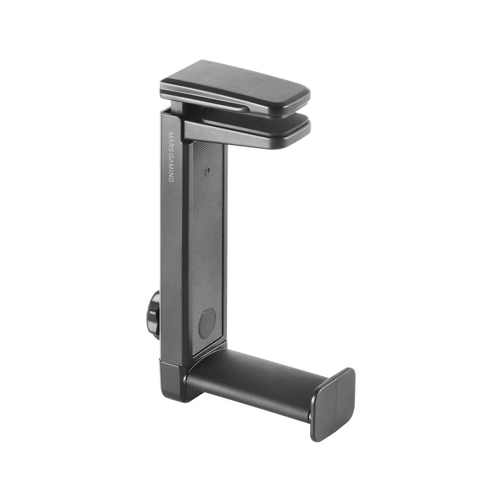 Mars, Gaming Mhh2 2In1 Headset Holder+Stand, 360?, Hook Design, Rubber Pads, Black