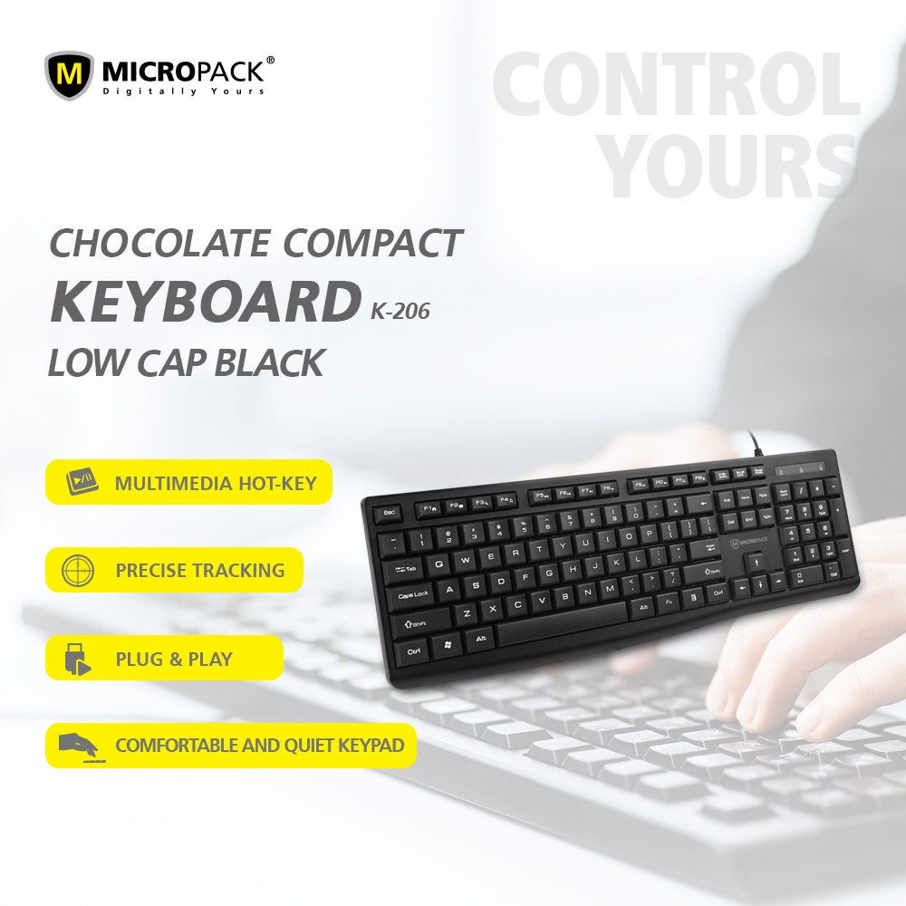Micropack, K-206 Compact Wired Keyboard