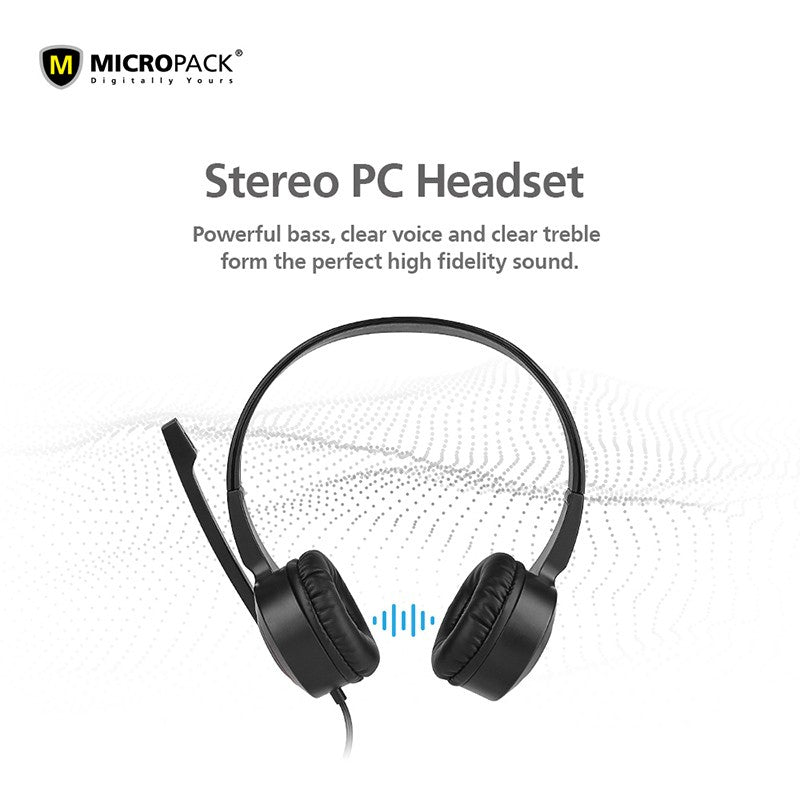 Micropack, Mhp-02 Chat & Stereo Usb Computer Headset