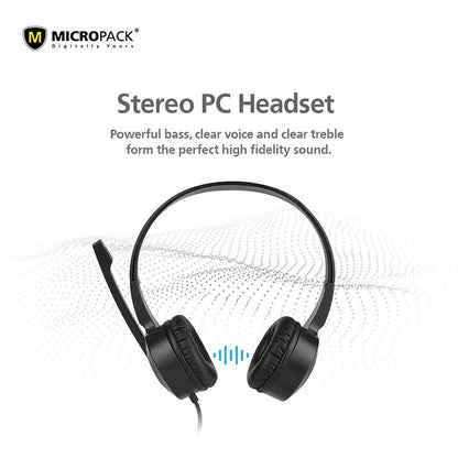 Micropack, Mhp-02 Chat & Stereo Usb Computer Headset