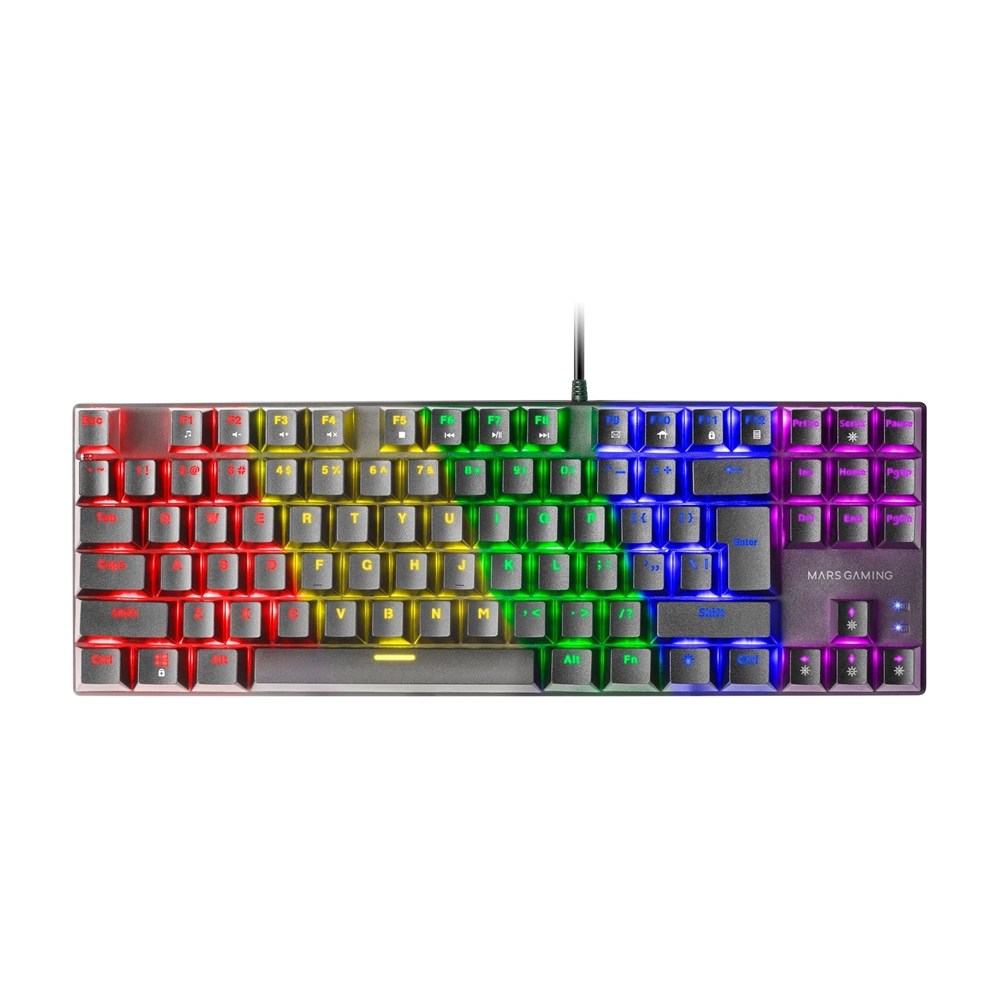 Mars, Gaming Mk80 Mechanical Tkl Keyboard, Frgb Chroma, Anti-Dust Red, Us, Available in Different Colors