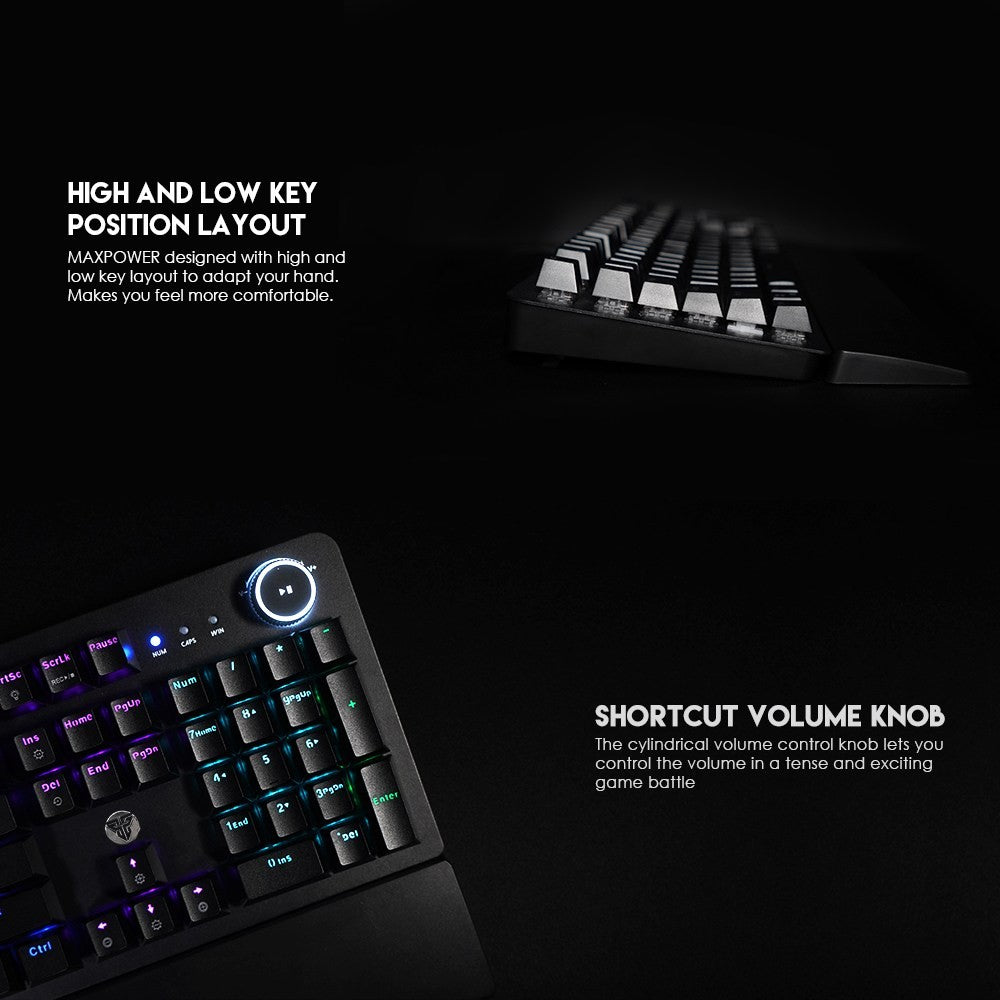 Fantech, Mk853 Maxpower Rgb Mechanical Gaming Keyboard (White Space Edition)