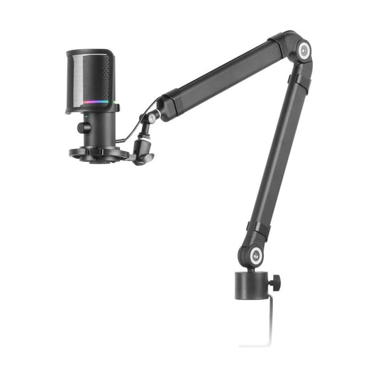 Mars, Gaming Mmic-Xt Ultra-High Def Argb Microphone,?192Khz 24Bit, Arm, Antivib+ Metal Filter, Usb, Black