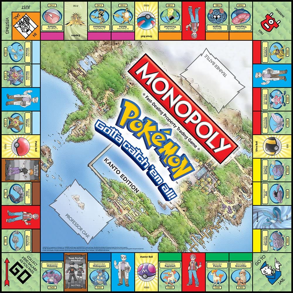 Monopoly, Pokemon Kanto Edition