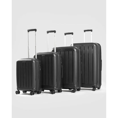 Monza, Luggage Sets Hardside Suit Case With Spinner Wheels Lightweight Tsa Lock, 4-Piece (18/22/26/30) Black, Available in Different Colors