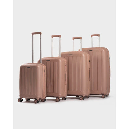 Monza, Luggage Sets Hardside Suit Case With Spinner Wheels Lightweight Tsa Lock, 4-Piece (18/22/26/30) Black, Available in Different Colors