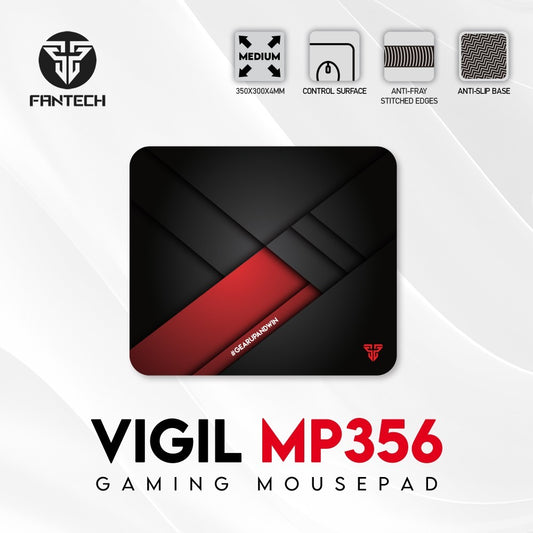 Fantech, Mp356 Vigil, Gaming And Office Mousepad, Large Size: 35Cmx30Cmx0.4Cm