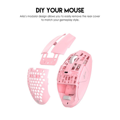 Fantech, Xd7 Aria Go, 3 Mode Connection Wired, Bluettoth & Wireless, 26000Dpi, Ultra Light Weight, Built-In Rechargeable Battery, Pro Gaming Mouse