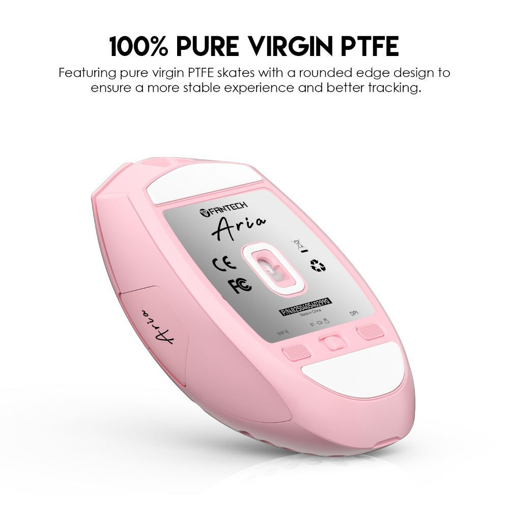 Fantech, Xd7 Aria Go, 3 Mode Connection Wired, Bluettoth & Wireless, 26000Dpi, Ultra Light Weight, Built-In Rechargeable Battery, Pro Gaming Mouse