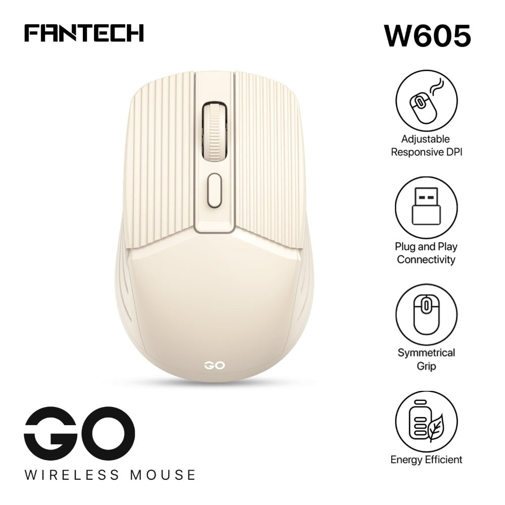 Fantech, W605 Go: Reliable Wireless Mouse For Home And Office