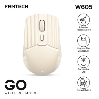 Fantech, W605 Go: Reliable Wireless Mouse For Home And Office