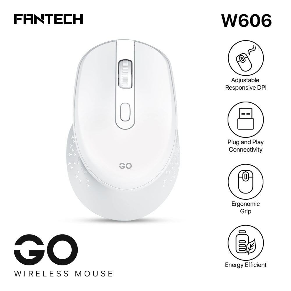 Fantech, W606 Go: Productive Wireless Mouse For Everyday Tasks