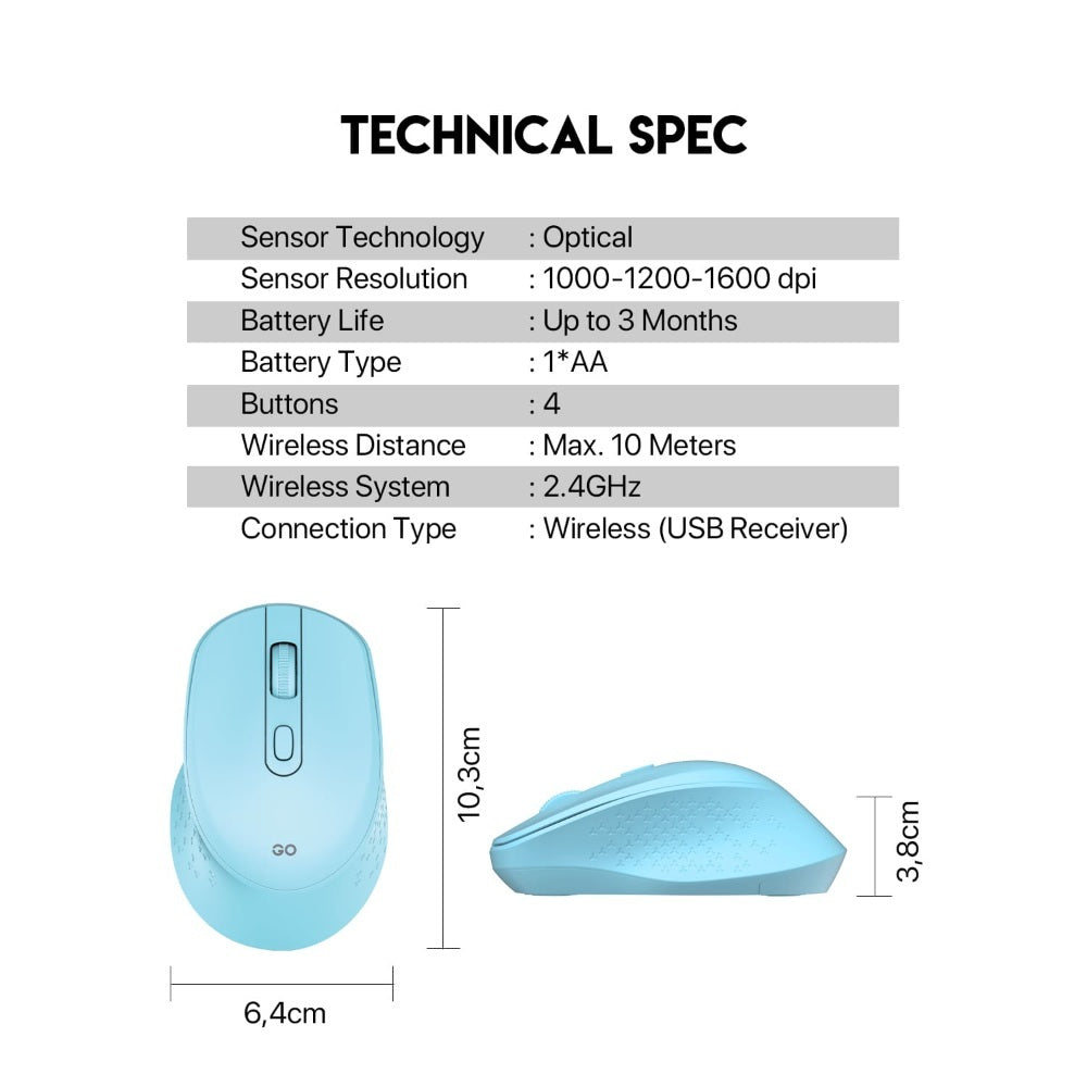 Fantech, W606 Go: Productive Wireless Mouse For Everyday Tasks