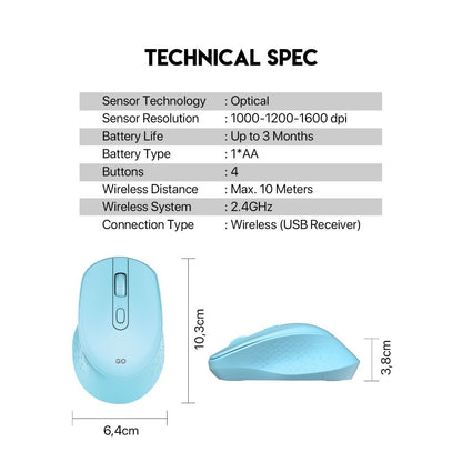 Fantech, W606 Go: Productive Wireless Mouse For Everyday Tasks