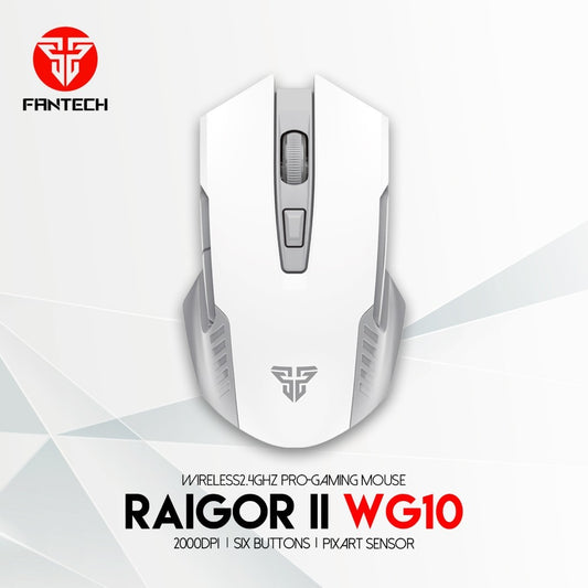 Fantech, Wg10 Garen, 2.4Ghz Wireless Gaming Mouse (White)