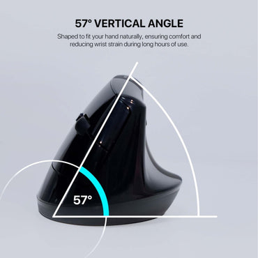 Fantech, W195 Go Comfy, Vertical Mouse, Dual Mode Bluetooth & Wireless, Silent Click