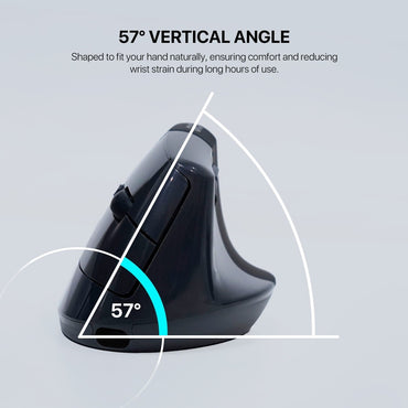 Fantech, W195R Go Comfy, Vertical Mouse, Dual Mode Bluetooth & Wireless, Silent Click