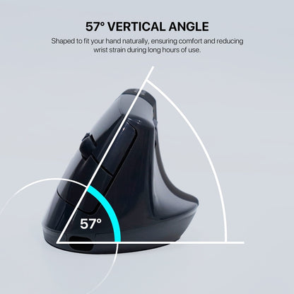 Fantech, W195R Go Comfy, Vertical Mouse, Dual Mode Bluetooth & Wireless, Silent Click