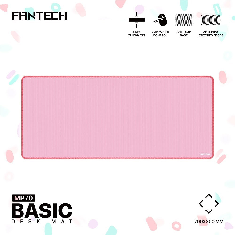 Fantech, Mp70 Basic Deskamt Mouse Pad Large Size: 70Cmx30Cmx0.3Cm, Available in Different Colors