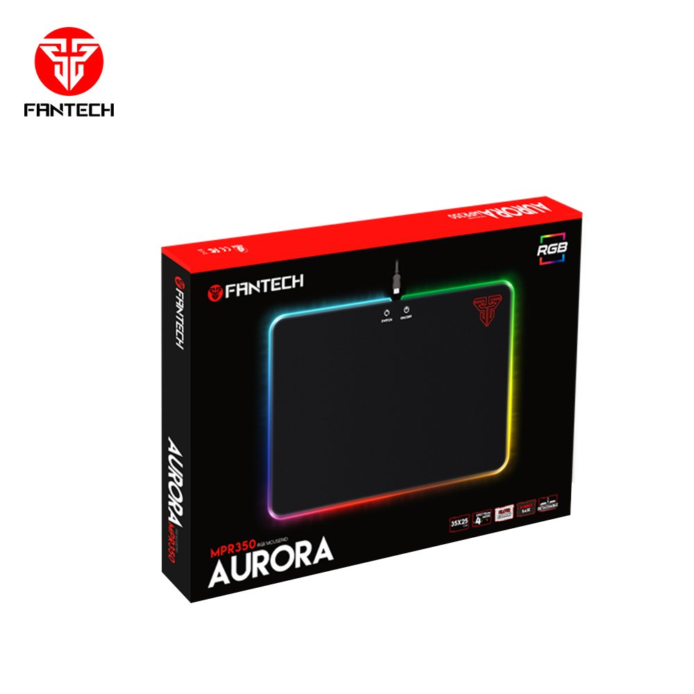 Fantech, Mpr350 Aurora Abs Rgb Gaming Mouse Pad