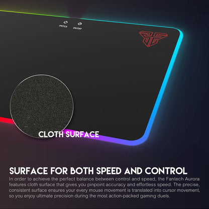Fantech, Mpr350 Aurora Abs Rgb Gaming Mouse Pad