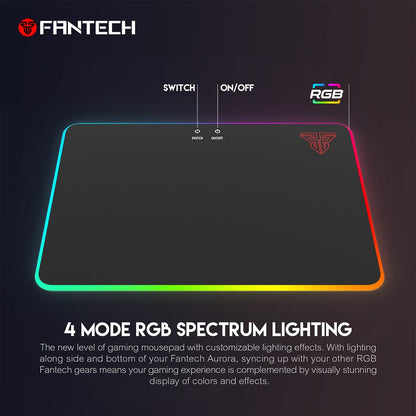Fantech, Mpr350 Aurora Abs Rgb Gaming Mouse Pad